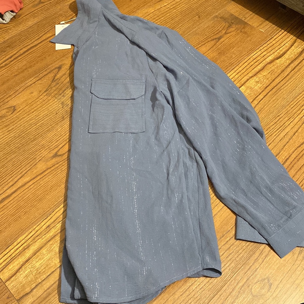 Blue Button Down - image 2